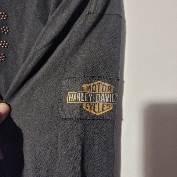 Women's Harley-Davidson Studded Distressed Eagle Size 2W 99124-19VW - Picture 4 of 6